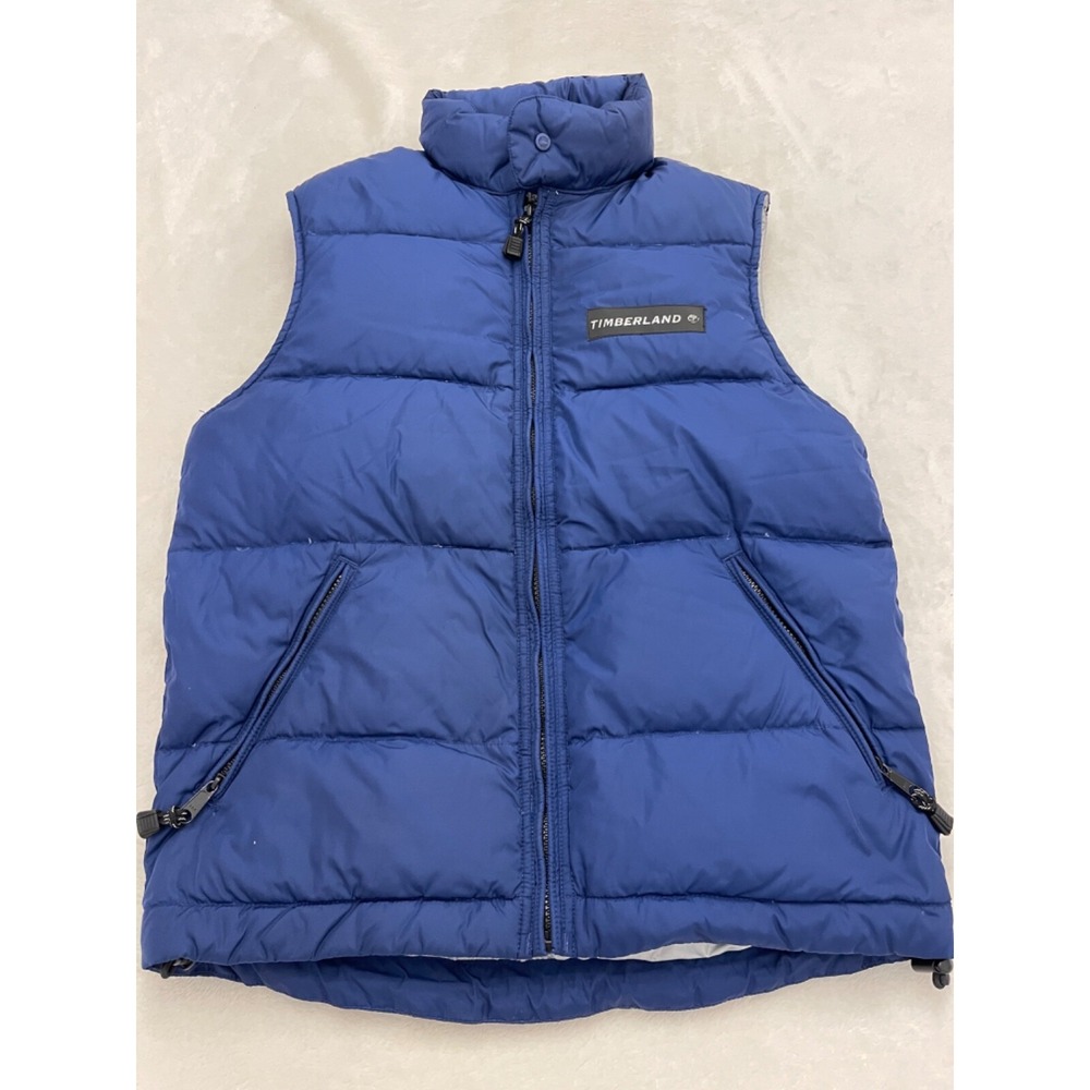 Vintage 90s Timberland Performance Goose Down Puffer Vest jacket 1997 Men's XS
